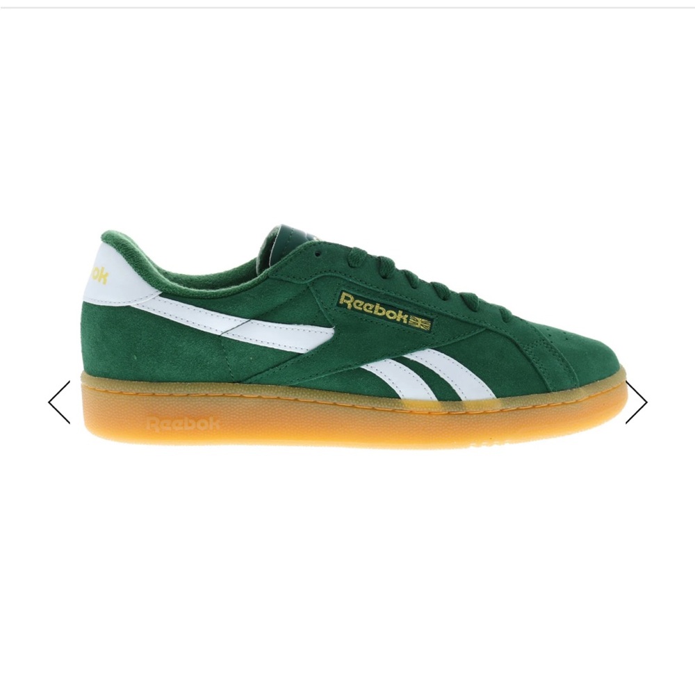 NWT Men’s Reebok Club C Grounds UK Green Suede Lace Up Lifestyle Sneakers Shoes